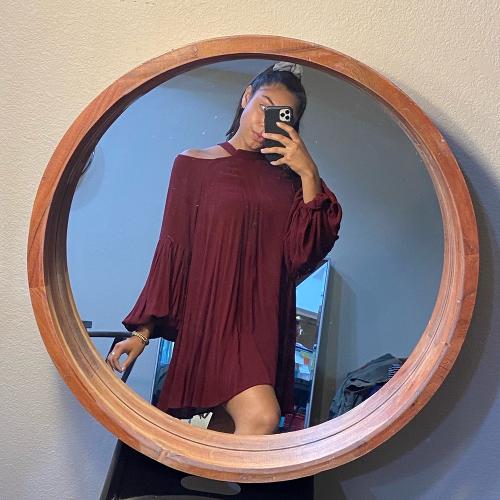 Free People burgundy dress